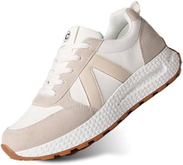 Sports Shoes for Women Athletic Walking Shoes Color Block Platform Classic Lace-up Shoes for Walking,Running,Shopping