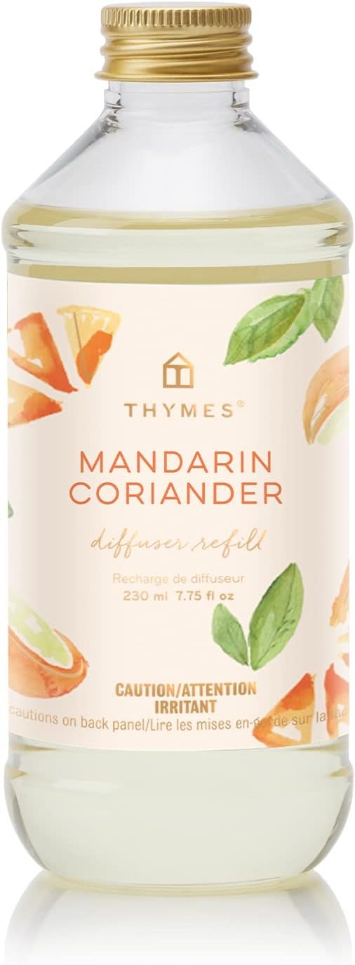 Thymes Mandarin Coriander Reed Diffuser Oil – Room Fragrance Oil – Flameless Home Fragrance7.75 Fl Oz