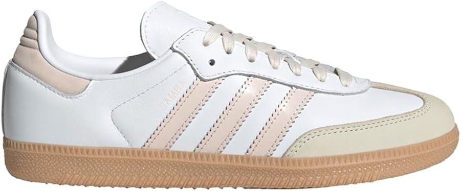 adidas Womens Samba Og Lace Up Sneakers Shoes Casual – White