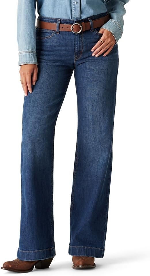 Levi Strauss Signature Gold Women’s True Wide Leg Trouser High-Rise Stretch Denim (Available in Plus)
