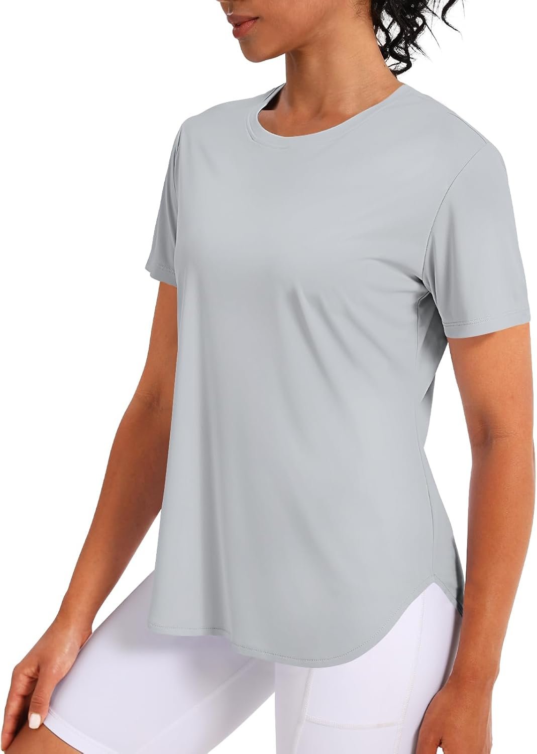 Women’s Short Sleeve Workout Tops Athletic Shirts UV Protection Sun Shirts UPF 50+ Quick Dry Lightweight