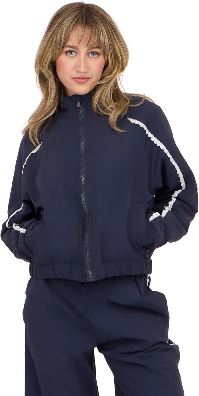 Forever 21 Women’s Windbreaker Jacket With Zip Front