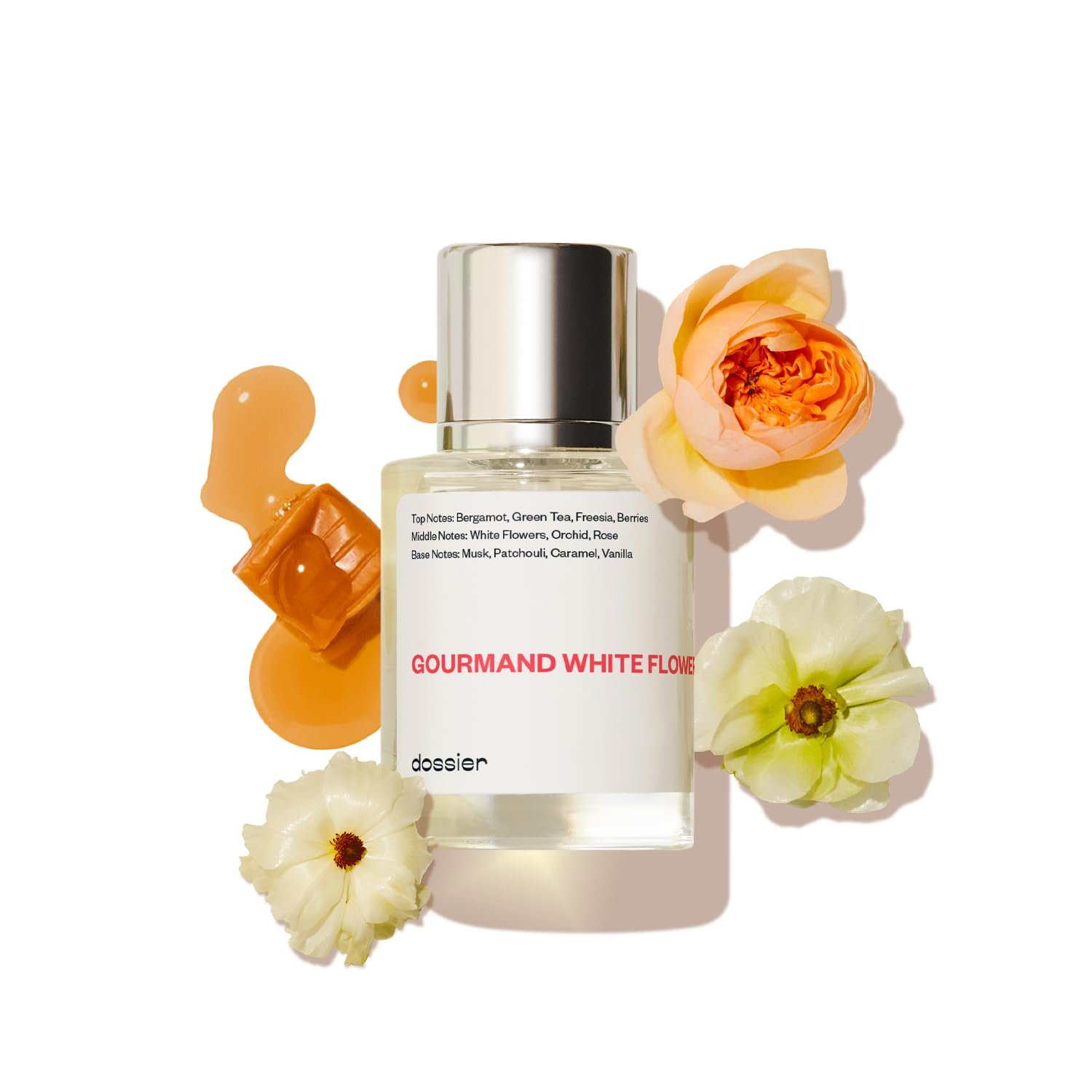 Dossier – Gourmand White Flowers – Eau de Parfum – Inspired by Flowerbomb – Long-Lasting Fragrance – Feminine – 1.7 fl oz (50ml)