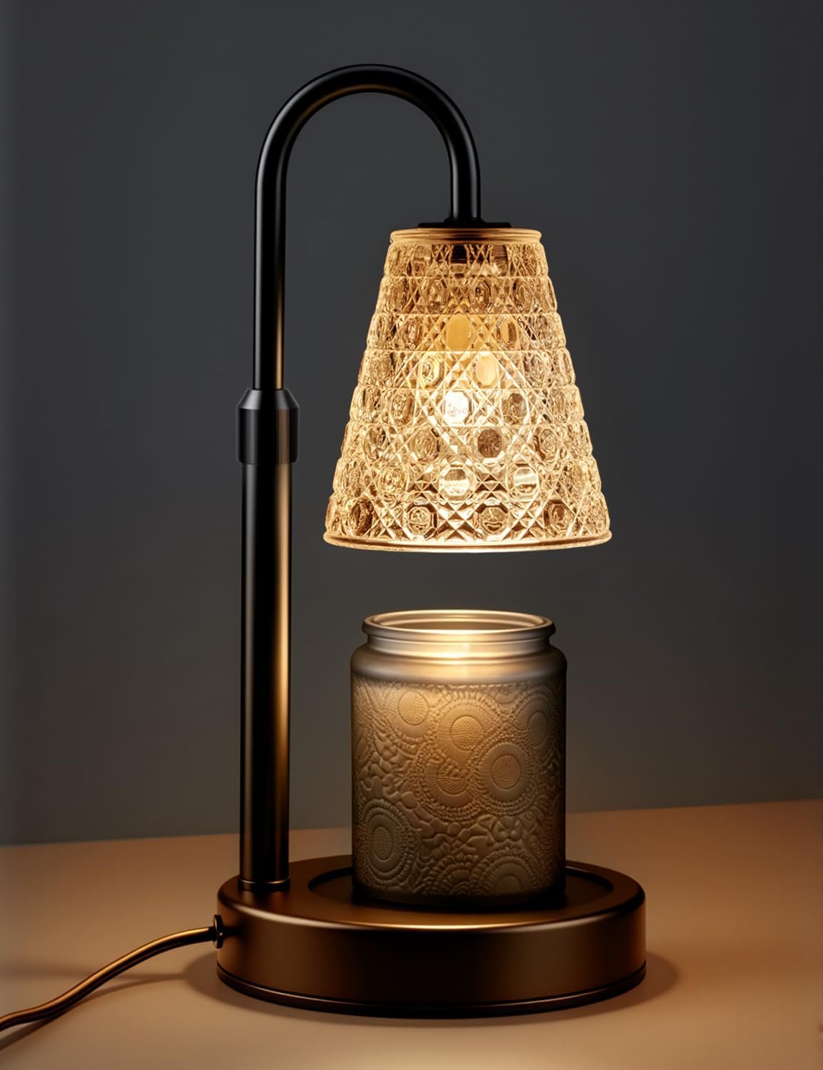 Candle Warmer Lamp with Timer Dimmable, Birthday Gifts for Women Mom, House Warming Gifts New Home Decor, Wax Melt Warmer for Jar Candles with 2 Bulbs