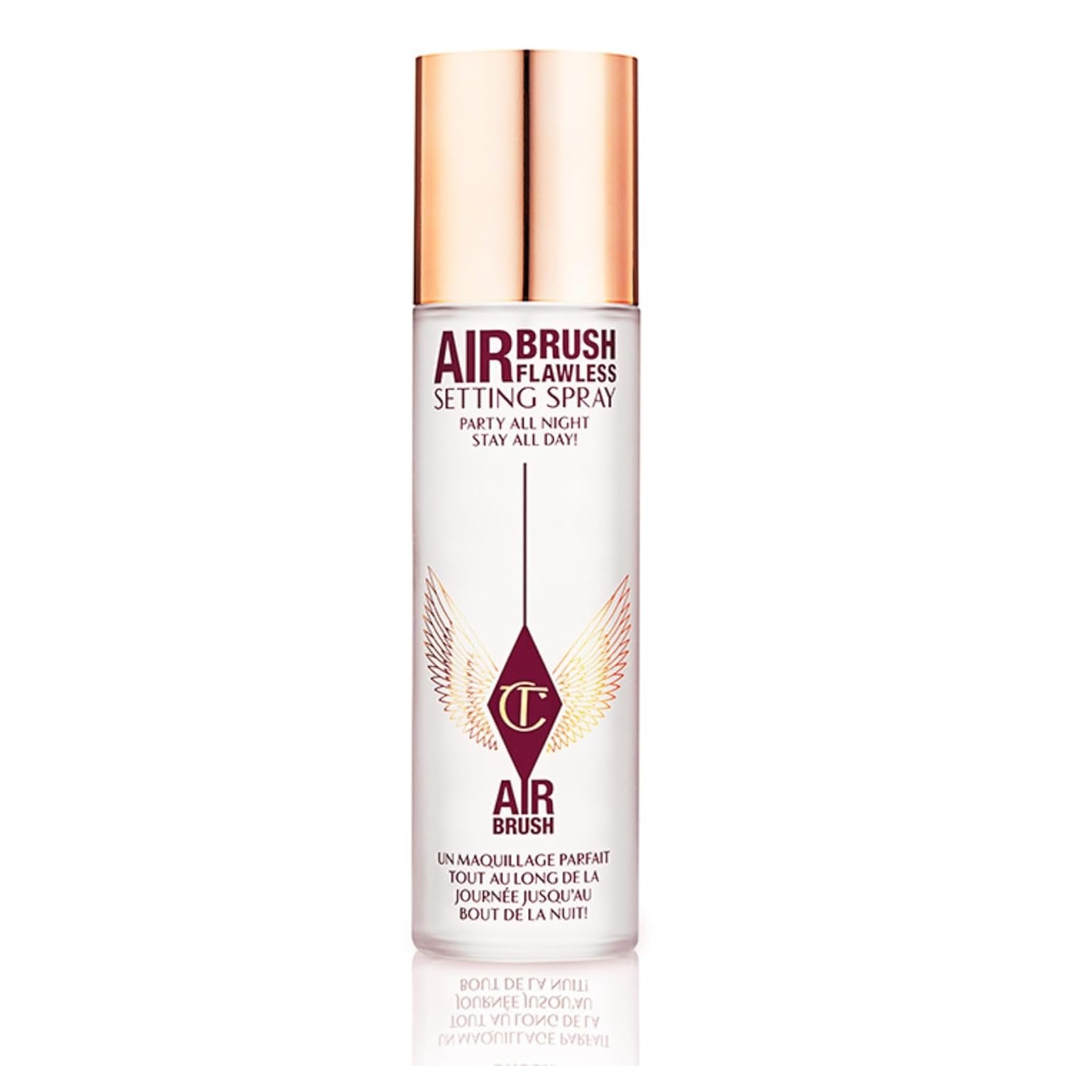 Charlotte Tilbury Airbrush Flawless Setting Spray – Ultra-Fine Hydrating Mist to Prime & Set Makeup Up to 16Hr – Soothes and Blurs Skin, Waterproof, Wedding Makeup