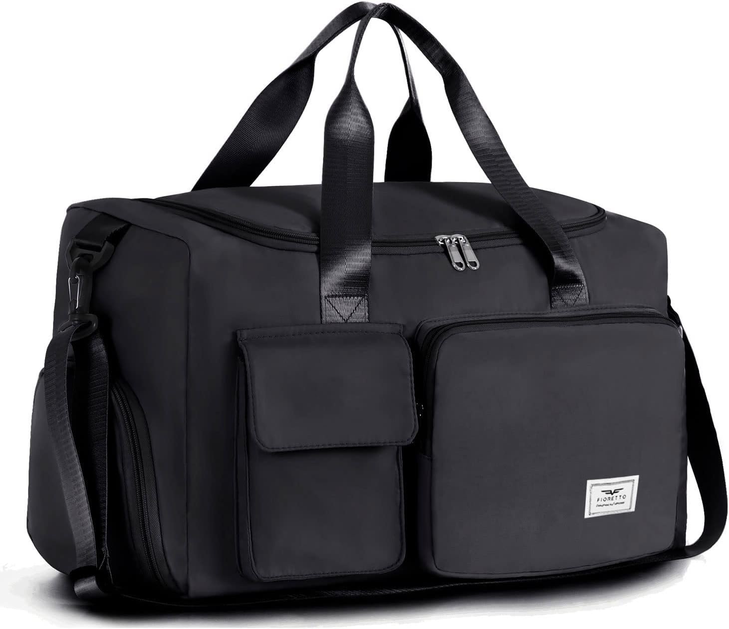 FIORETTO Women’s Gym Duffle Bag with Shoes Compartment, 30L Capacity, Ideal for Travel, Gym, Sports, Duffel, Weekender