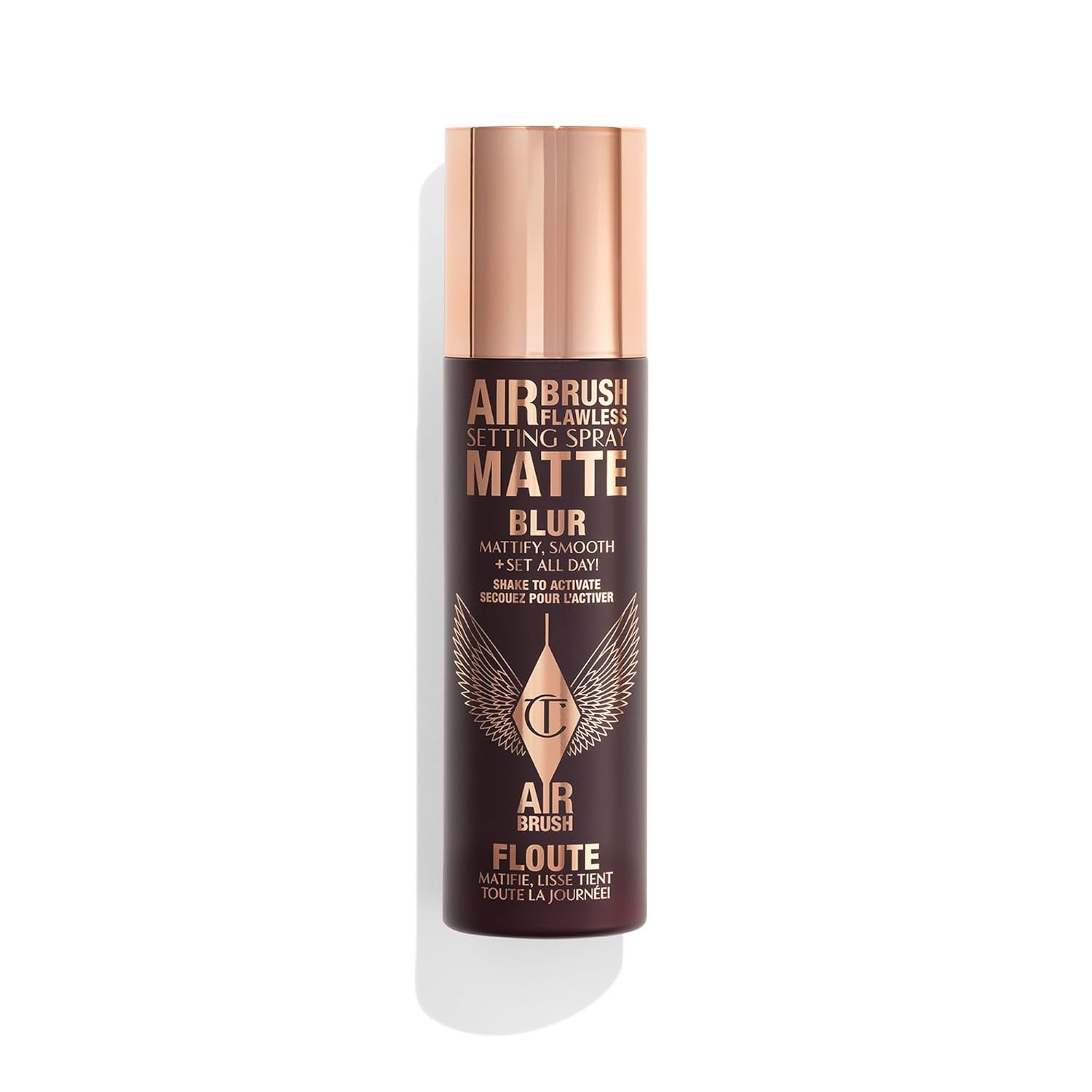 Charlotte Tilbury Airbrush Flawless Matte Setting Spray – Ulta-Fine Mist to Prime & Set Makeup Up to 16Hr – Oil and Shine Control with Blurring Matte Finish, Humidity & Waterproof