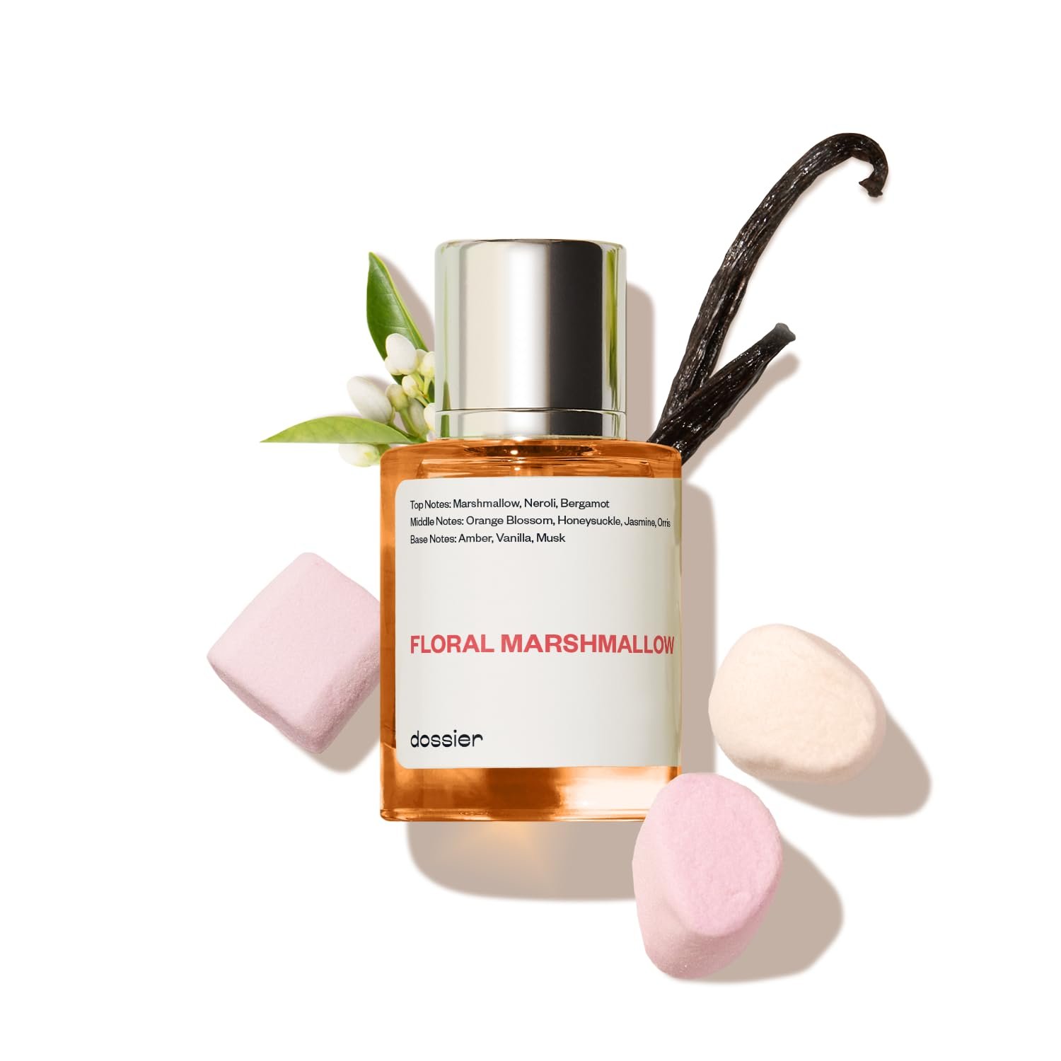 Dossier – Floral Marshmallow – Eau de Parfum – Inspired by Love, Don’t Be Shy – Long-Lasting Fragrance – Feminine – 1.7 fl oz (50ml)