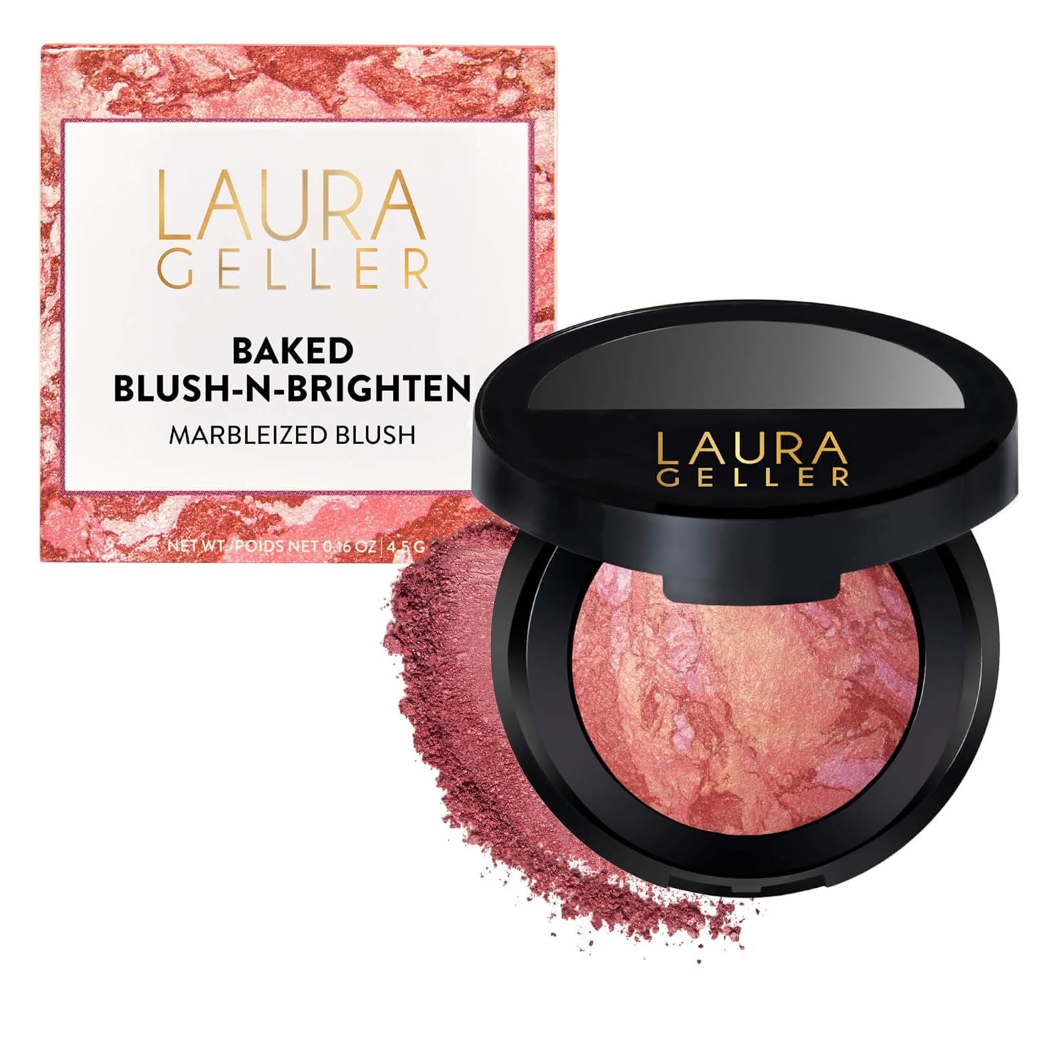 LAURA GELLER NEW YORK Baked Blush-n-Brighten for Mature Skin – 02 Tropic Hues – Powder Blush Won’t Settle into Fine Lines – Buildable Natural Finish – Longlasting Formula – Made in Italy​