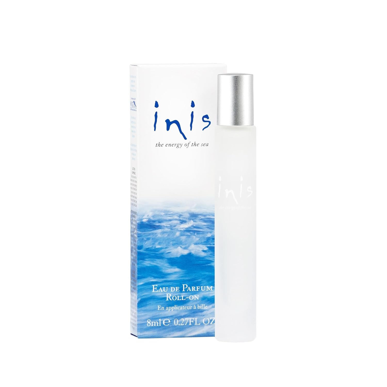 Inis the Energy of the Sea – Roll On Perfume for Women and Men, Unisex Pulse Point Eau de Parfum in a Travel Friendly Roller, Clean Ocean Fresh Aquatic Fragrance, 0.27 fl oz