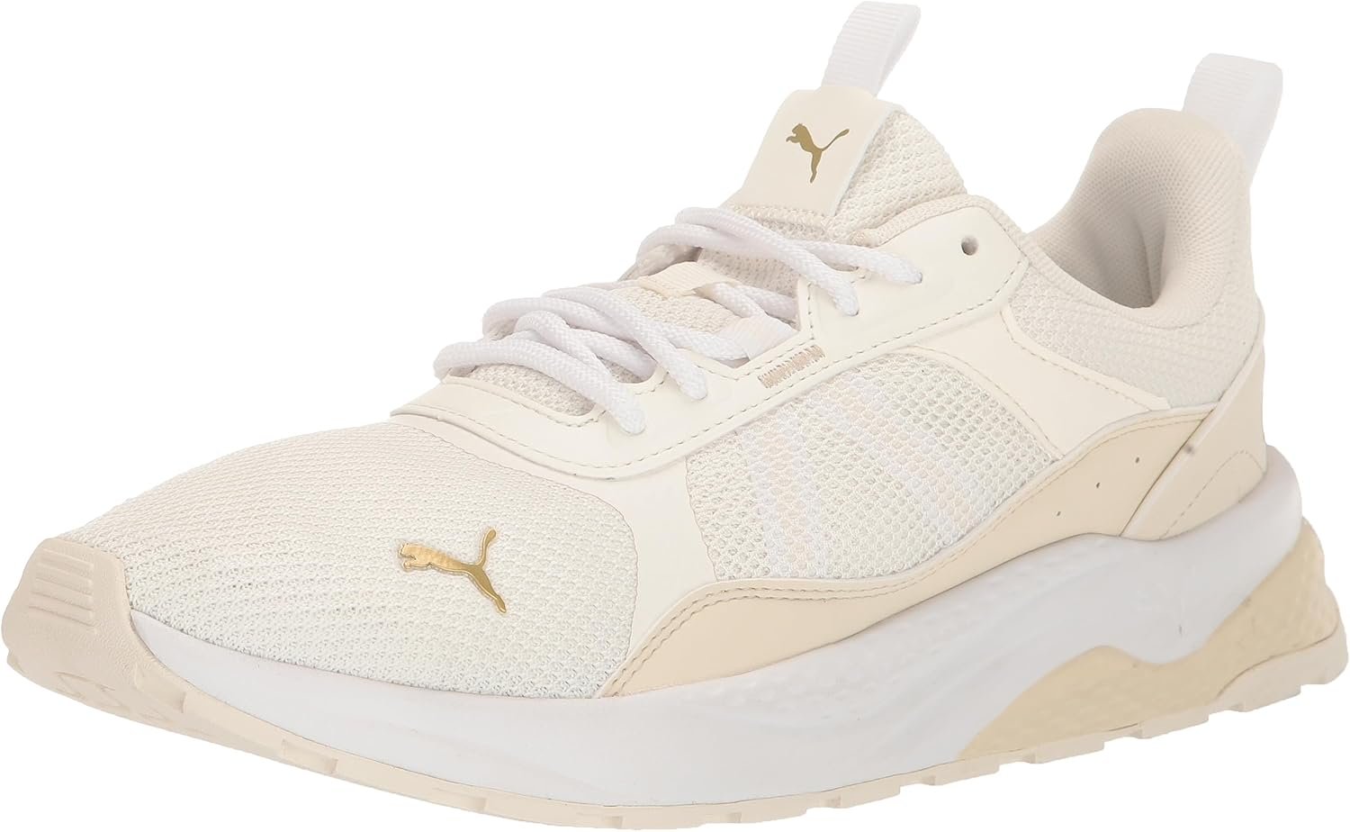 PUMA Womens Anzarun 2.0 Lace Up Sneakers Shoes – Off White, White