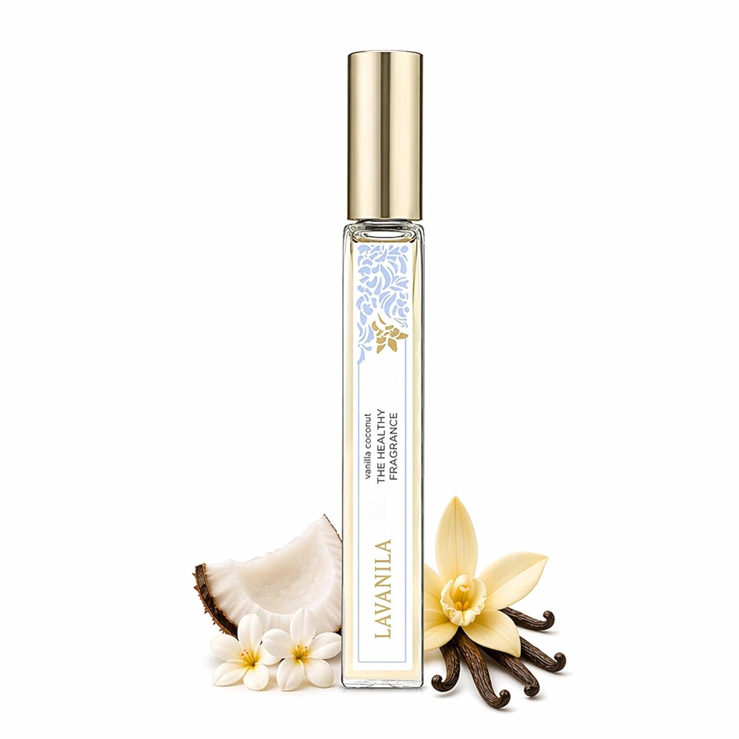 Lavanila Vanilla Coconut Perfume for Women, Travel Size Roller 0.32 Fl Oz – Clean Vanilla Perfume, Long Lasting Women’s Eau de Parfum with Madagascar Vanilla – Natural Fragrance, Women’s Fragrances
