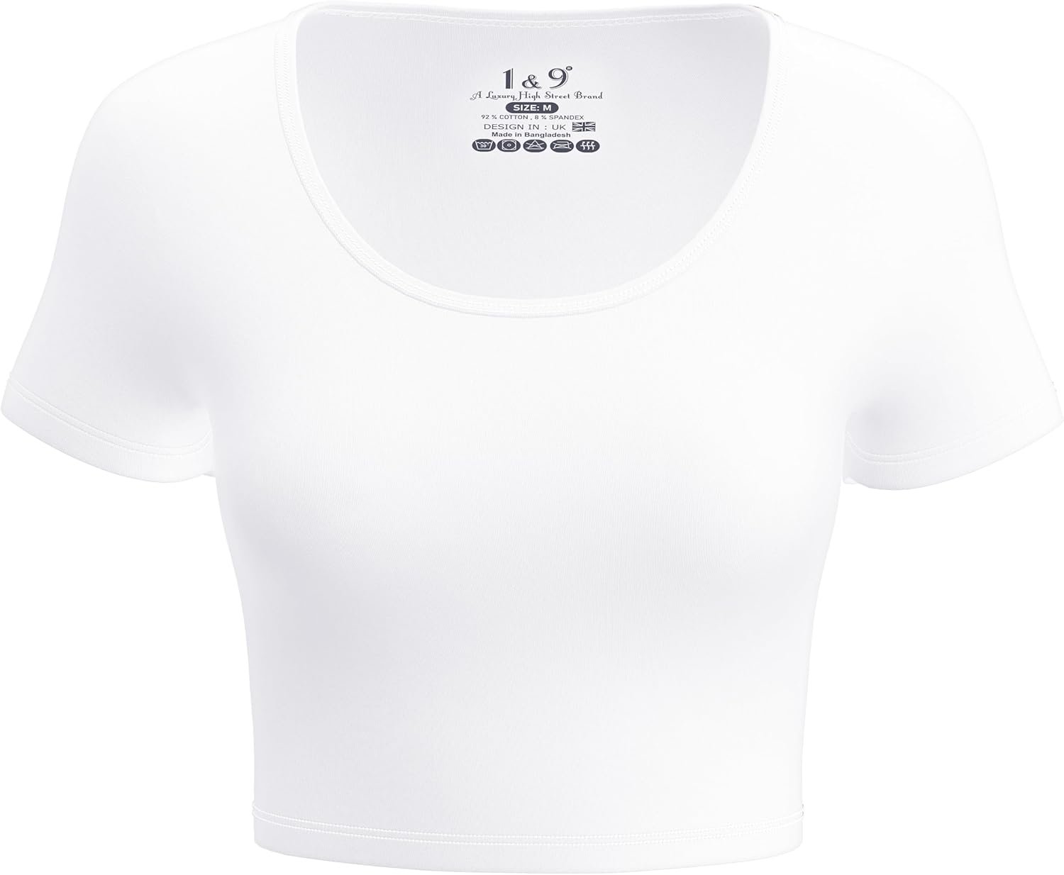 Basic Crop Tops for Women Short Sleeve T-Shirts Scoop Neck Cropped Shirts Women’s Crop Top Cute Summer Tops Slim Fit Tees