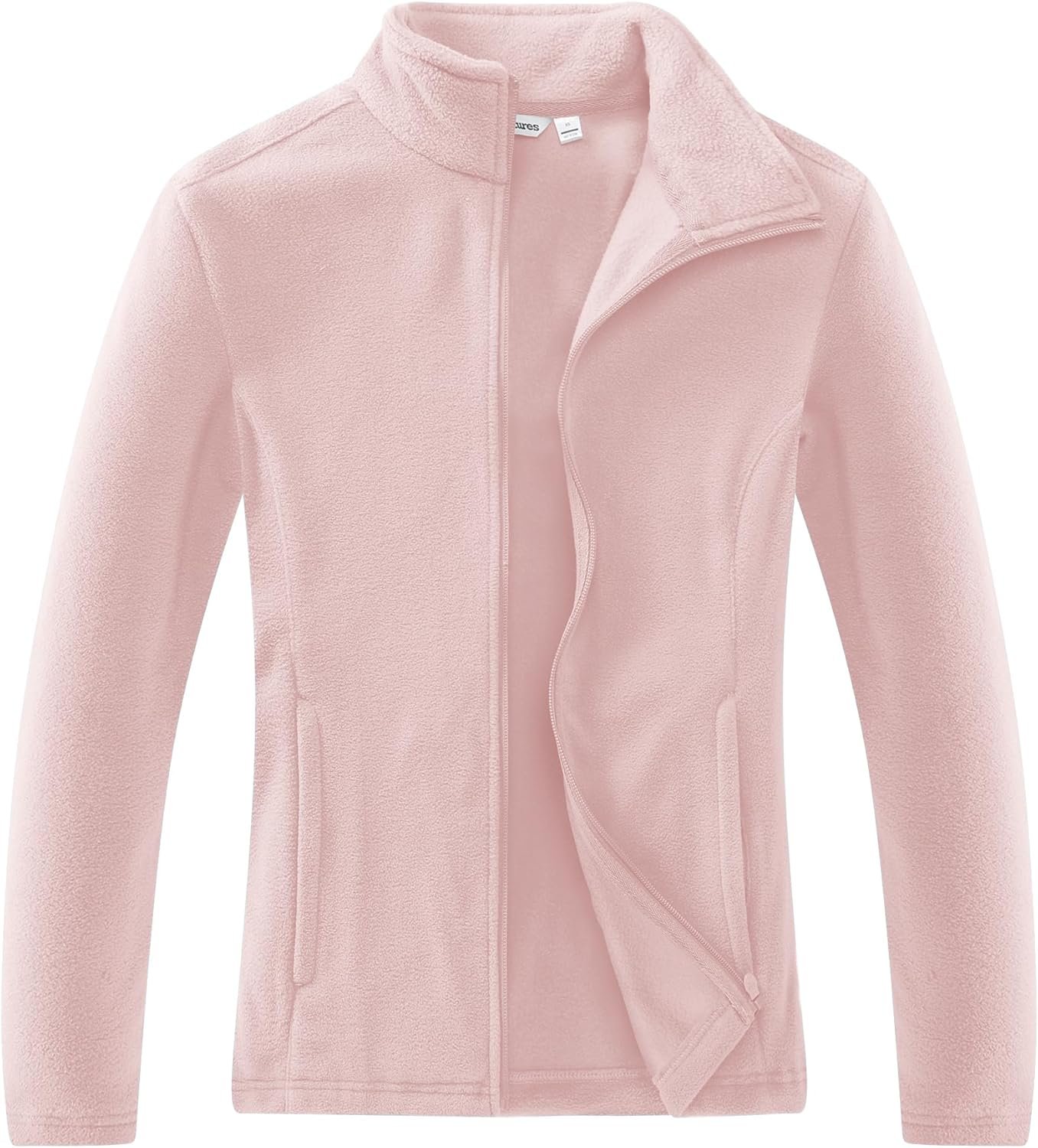 Outdoor Ventures Women’s Lightweight Warm Zip Up Long-Sleeve Soft Polar Fleece Jacket for Fall Winter