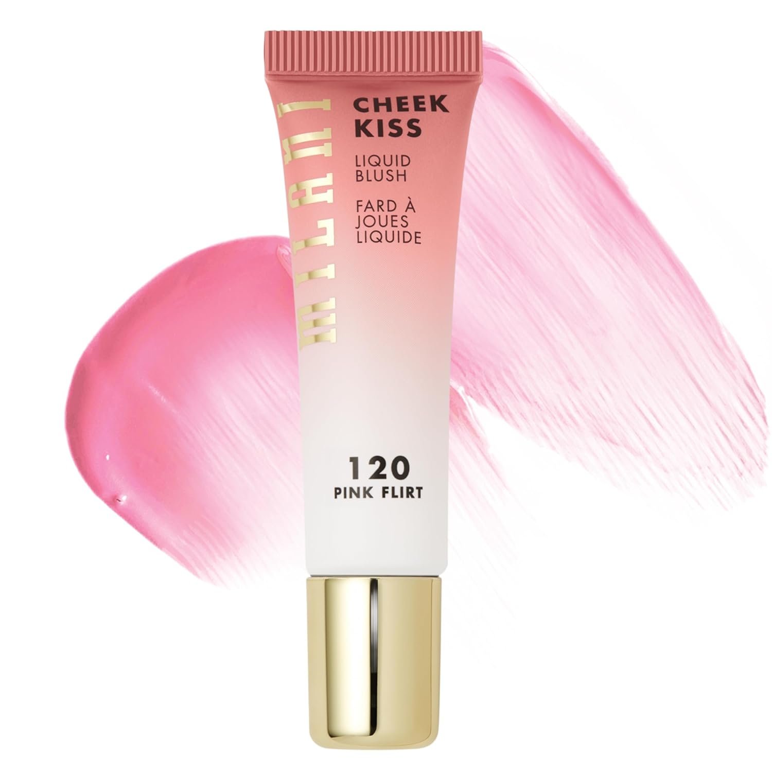 Milani Cheek Kiss Liquid Blush Makeup, Lightweight, Blendable & Buildable for Radiant Flushed Cheeks, Skin-Loving Formula – Pink Flirt