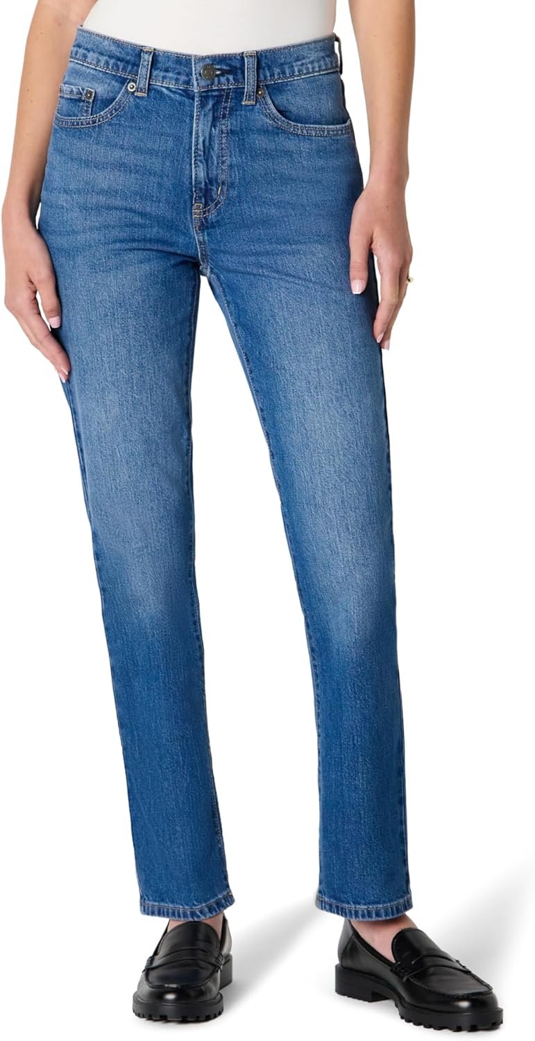Amazon Essentials Women’s High-Rise Straight Leg Jean