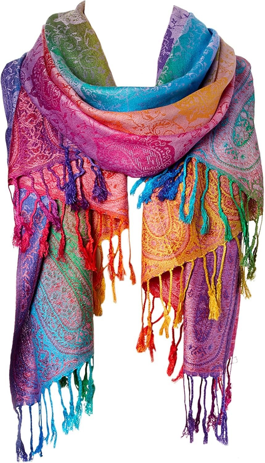 Goood Times Fashion Women’s Silk Scarf Luxury Satin Shawl Wraps
