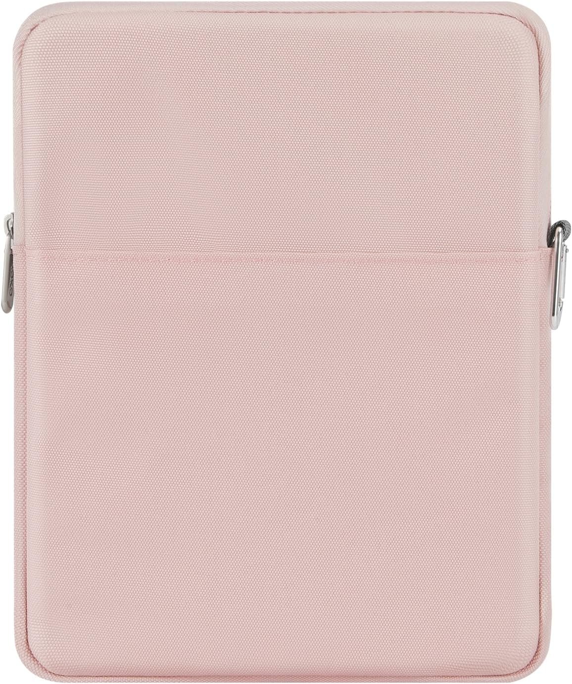 MoKo 9-11 Inch Tablet Sleeve Bag Carrying Case Fits New 11-inch iPad Pro M4/iPad Air M2 2024, Air 5/4/3 10.9″/10.5″, Pro 11 M2, i-Pad10th 10.9, i-Pad9/8th Gen 10.2, Tab S8/S9 11″, Pink