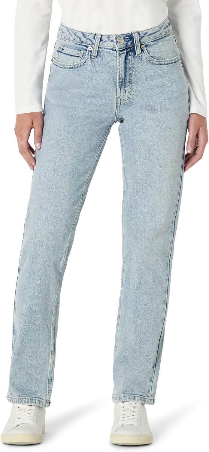 Amazon Essentials Women’s High-Rise Straight Leg Jean