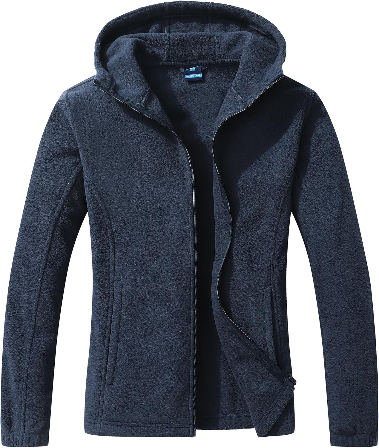 GIMECEN Women’s Soft Polar Fleece Jacket Full Zip Hoodies Long Sleeve Sweatshirts Casual Hooded Outerwear