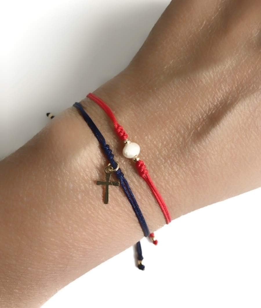 SIFRIMANIA American New Citizen Girl Gift God Bless America Matching Bracelets for Women Set of 2