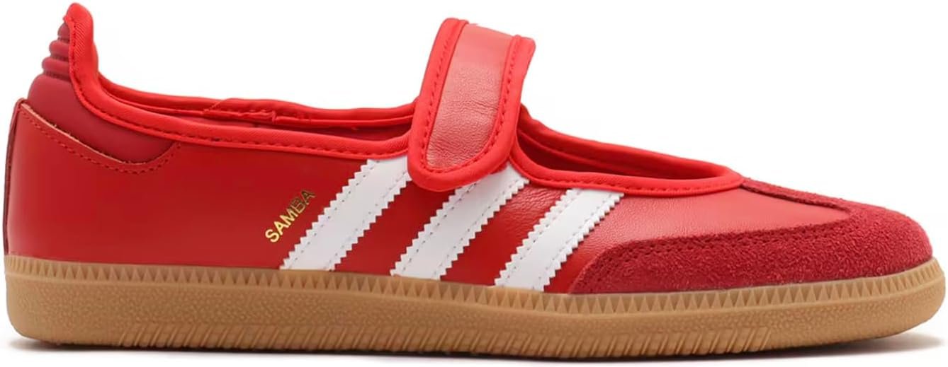 adidas Samba Jane Womens Sneaker (Scarlet Red Gum, 7.5)