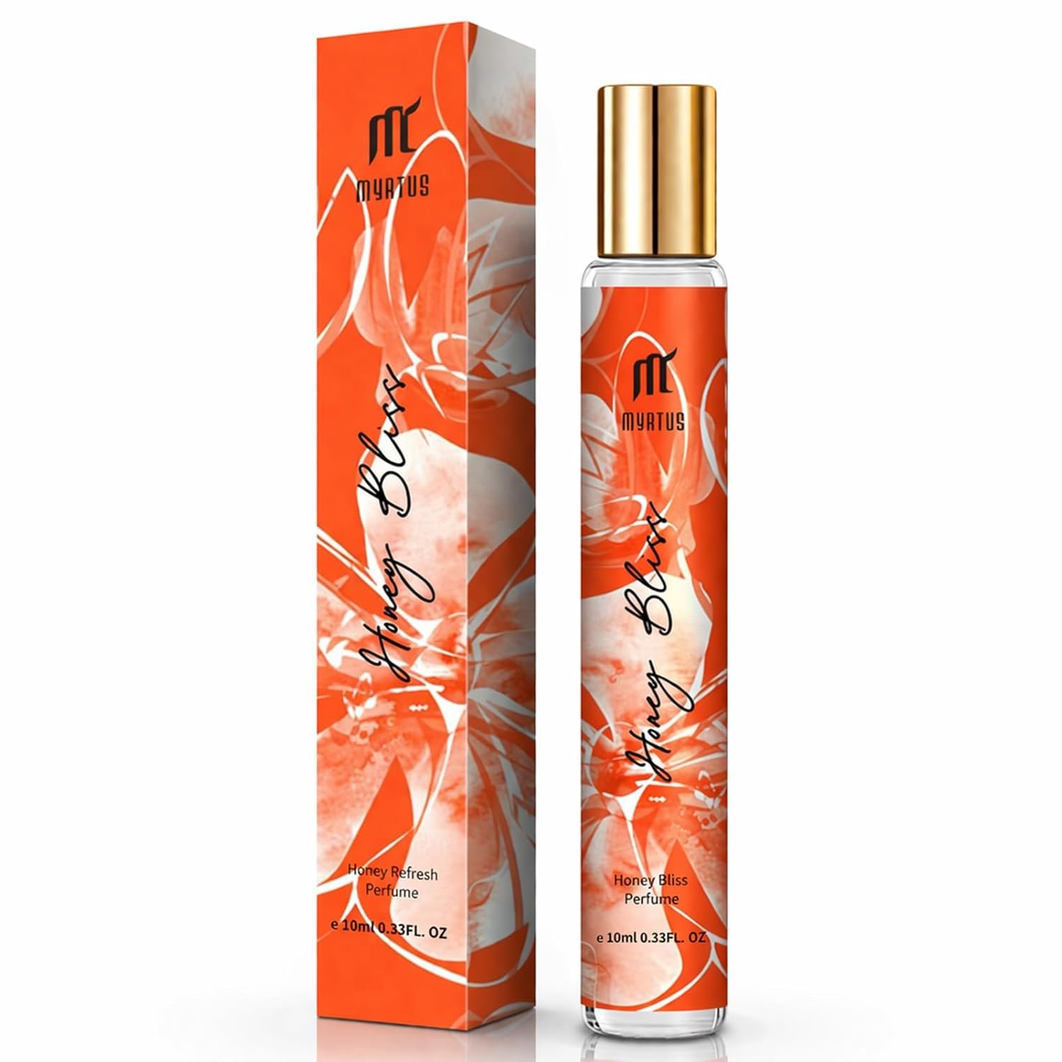 Long Lasting Perfume for Women, 0.33 fl.oz Gourmand Oriental Fragrance in Glass Bottle, Portable Roll On Eau de Parfum for Day & Night Alcohol Free Perfumes