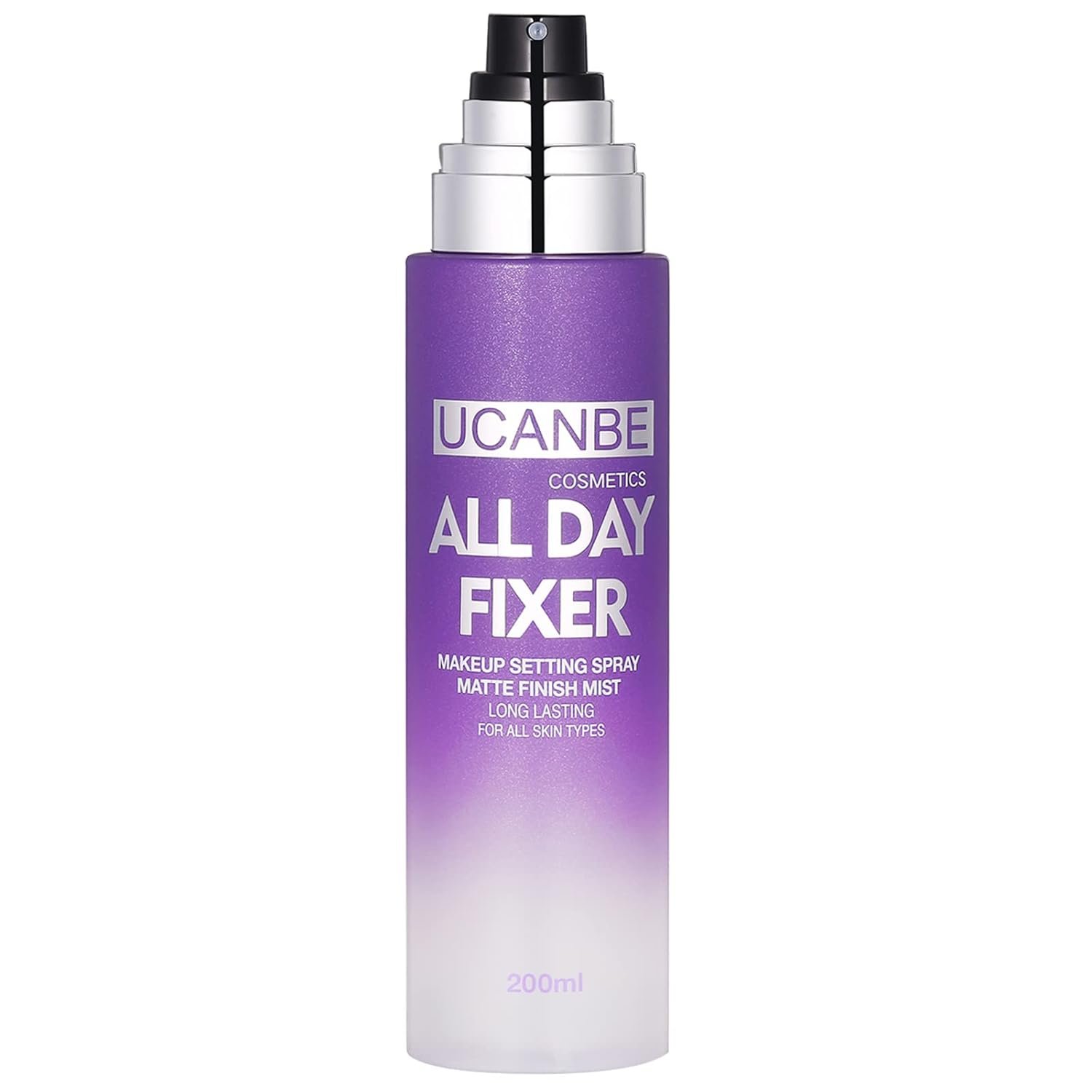 UCANBE Makeup Setting Spray – Matte Finishing Spray Long Lasting Face Mist, Oil Control Lightweight Hydrate Make Up Spray, 6.7 Fl Oz Large Size