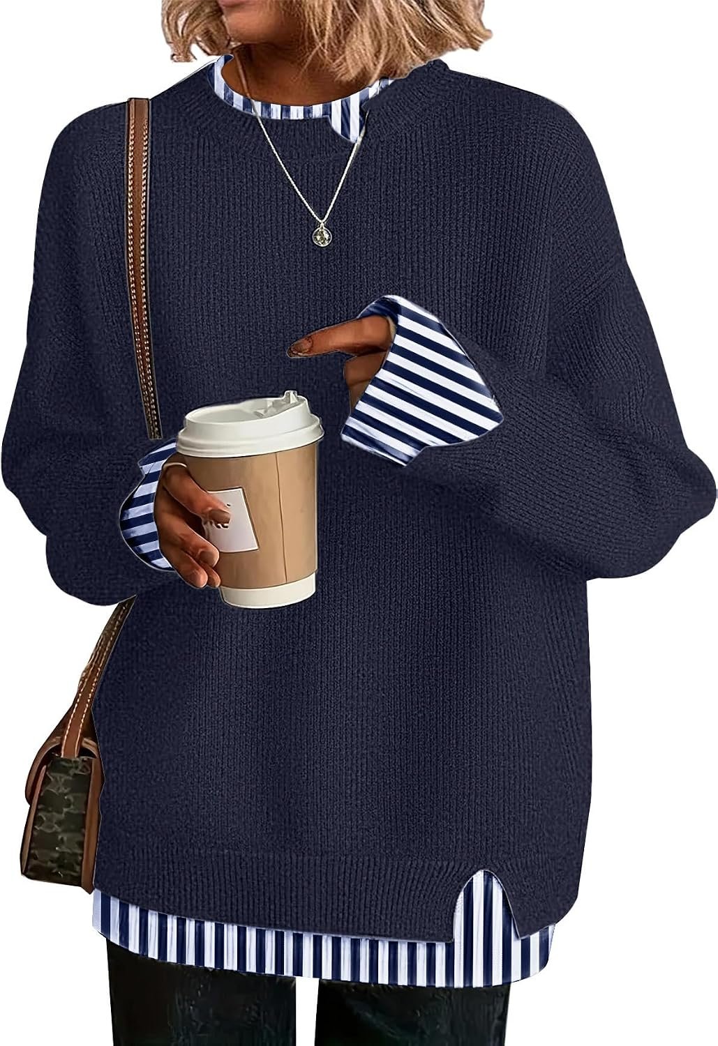 Disamer Womens Sweaters Fall Clothes Fashion 2026 Cowboy Chic Knit Cozy Sweater School Teacher Outfits Long Sleeve Pullover