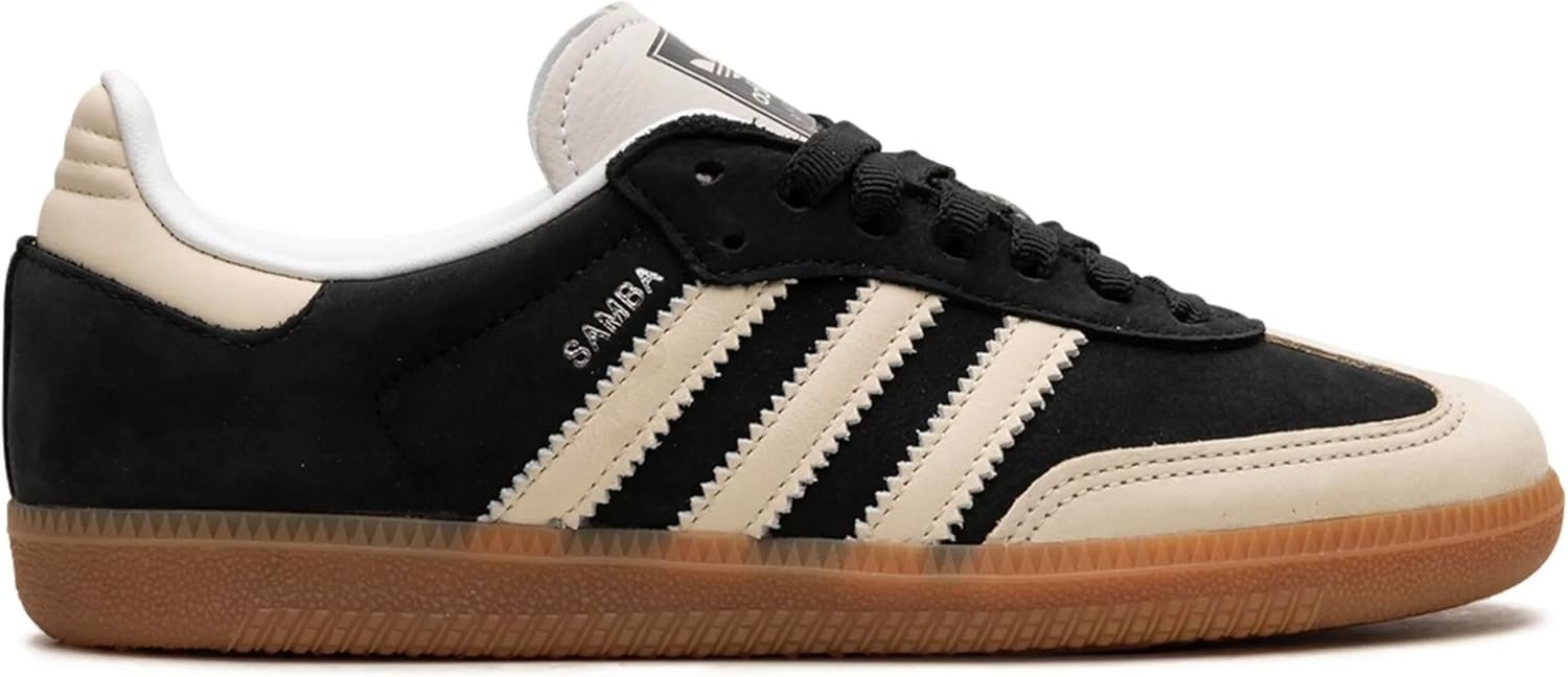 adidas Samba OG Womens Sneaker (Black Wonder White Cream, 8)
