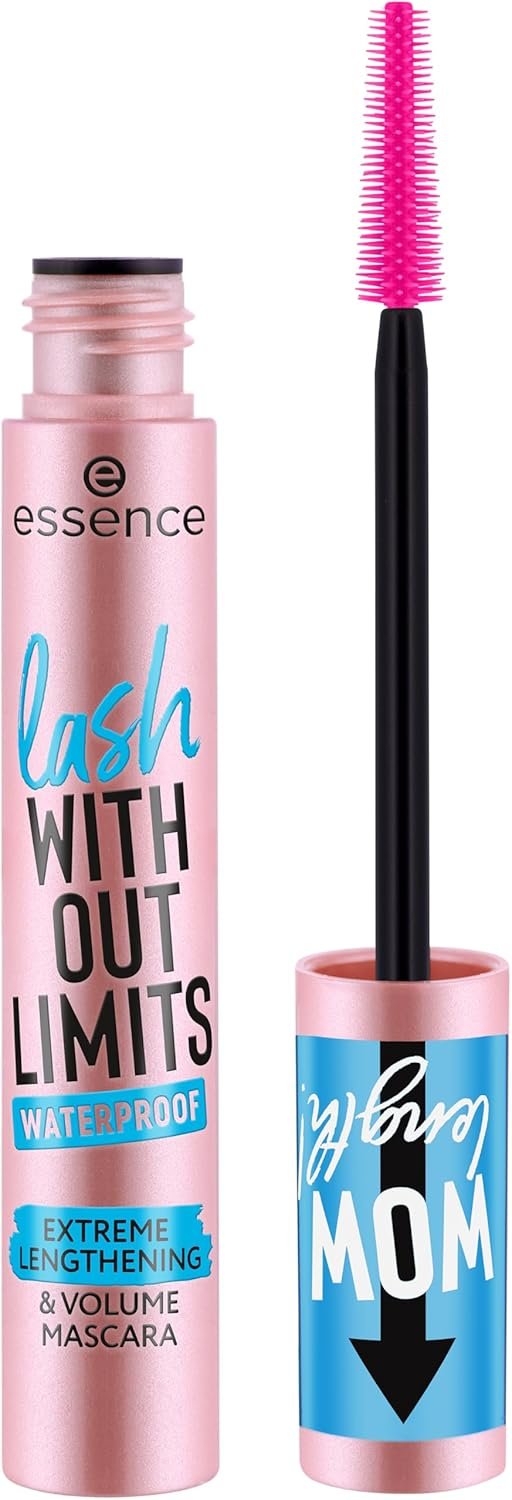 essence | Lash Without Limits Extreme Lengthening & Volume Waterproof Mascara | Volumizing & Lengthening | Vegan, Cruelty Free & Paraben Free