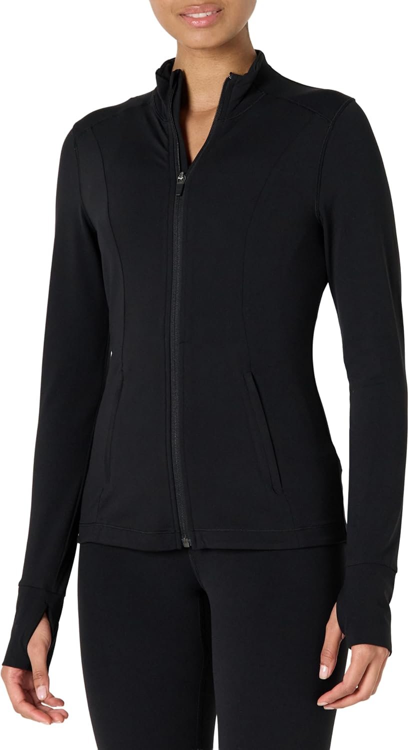 Amazon Essentials Women’s Active FormFlex Buttery Soft Slim Fit Quarter Zip Long Sleeve Pullover Jacket