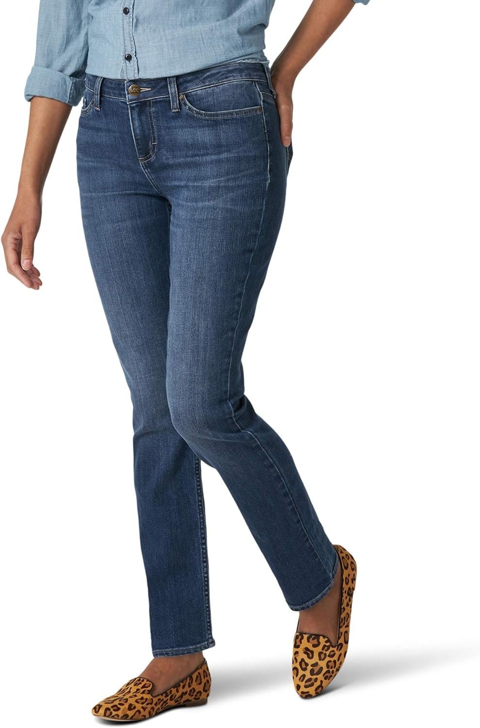 Lee Women’s Legendary Mid Rise Straight Leg Jean
