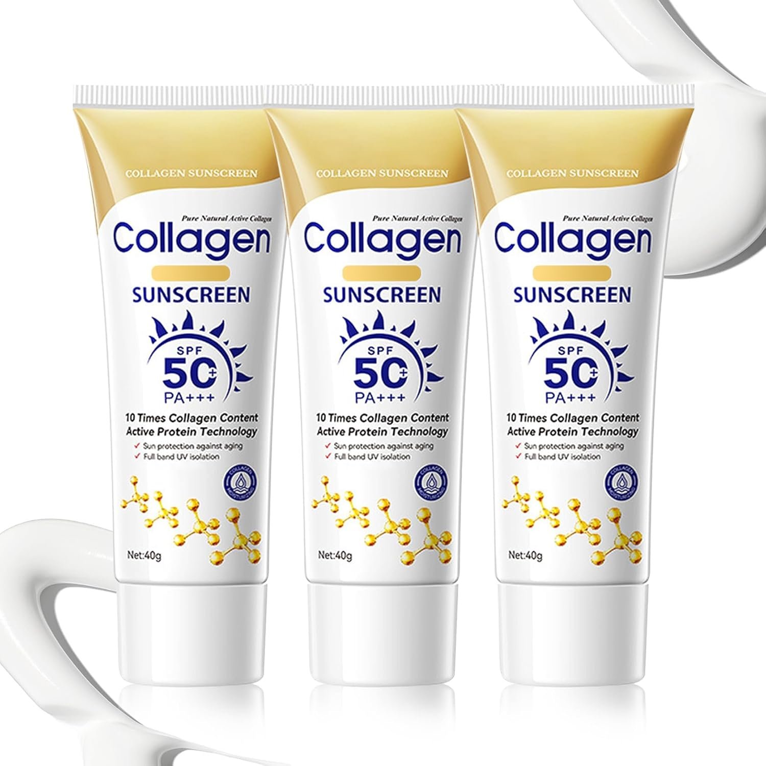 3PCS Sunscreen for Face,Non-greasy Body Sunscreen SPF 50+++,Lightweight SPF 50 Sun Screen Lotion,Moisturising Sunblock,Waterproof Travel Sun Screen for Women Men