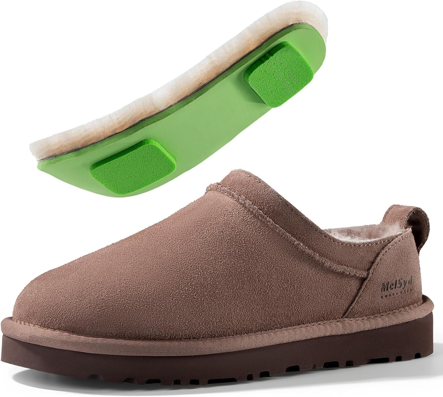 Mel&Syd Classic Micro Mini Boots: 100% Australian Sheepskin Lined – Waterproof Suede with Elastic Memory Foam Fall Winter Shoes for 2026 Fashion Women Daily Wearing In/Outdoor