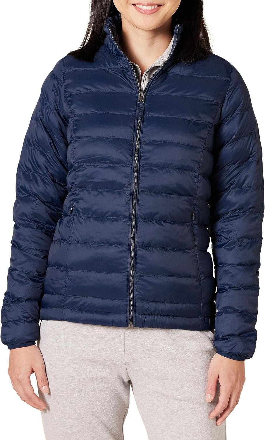 Amazon Essentials Women’s Lightweight Long-Sleeve Water-Resistant Packable Puffer Jacket (Available in Plus Size)