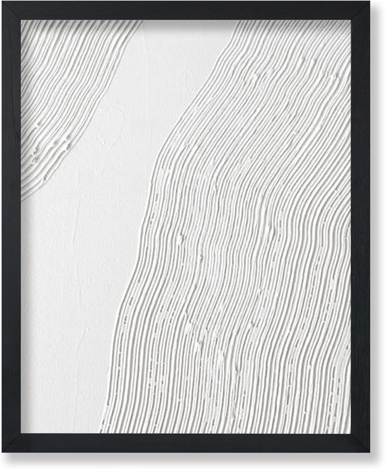 Poster Master Soft Lines Texture Poster – Abstract Line Print – Mid Century Modern & Soft Textured Line Art – Chic Boho & Minimal Art – Living Room or Bedroom Decor – 8×10 UNFRAMED Wall Art